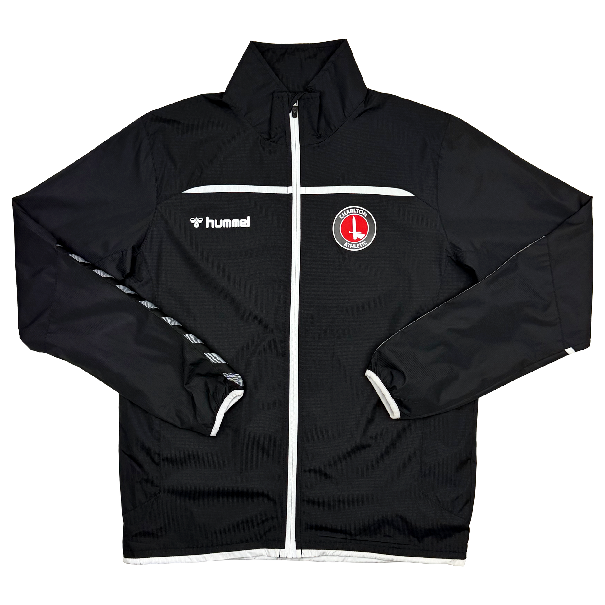 Charlton Athletic Black Full-Zip Training Top (2021-22) | Small