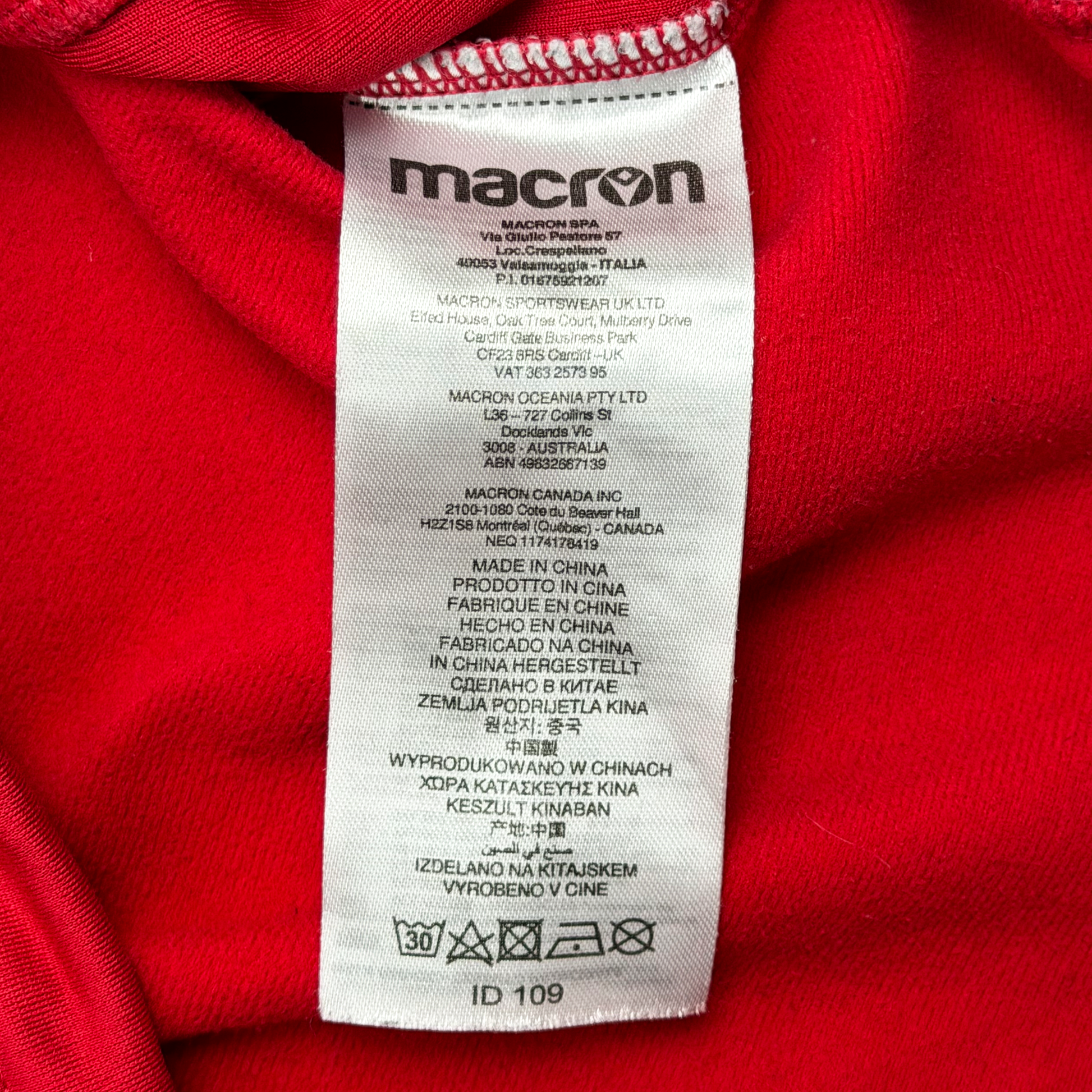 Eastbourne Borough Red Quarter-Zip Drill Top | Extra Small