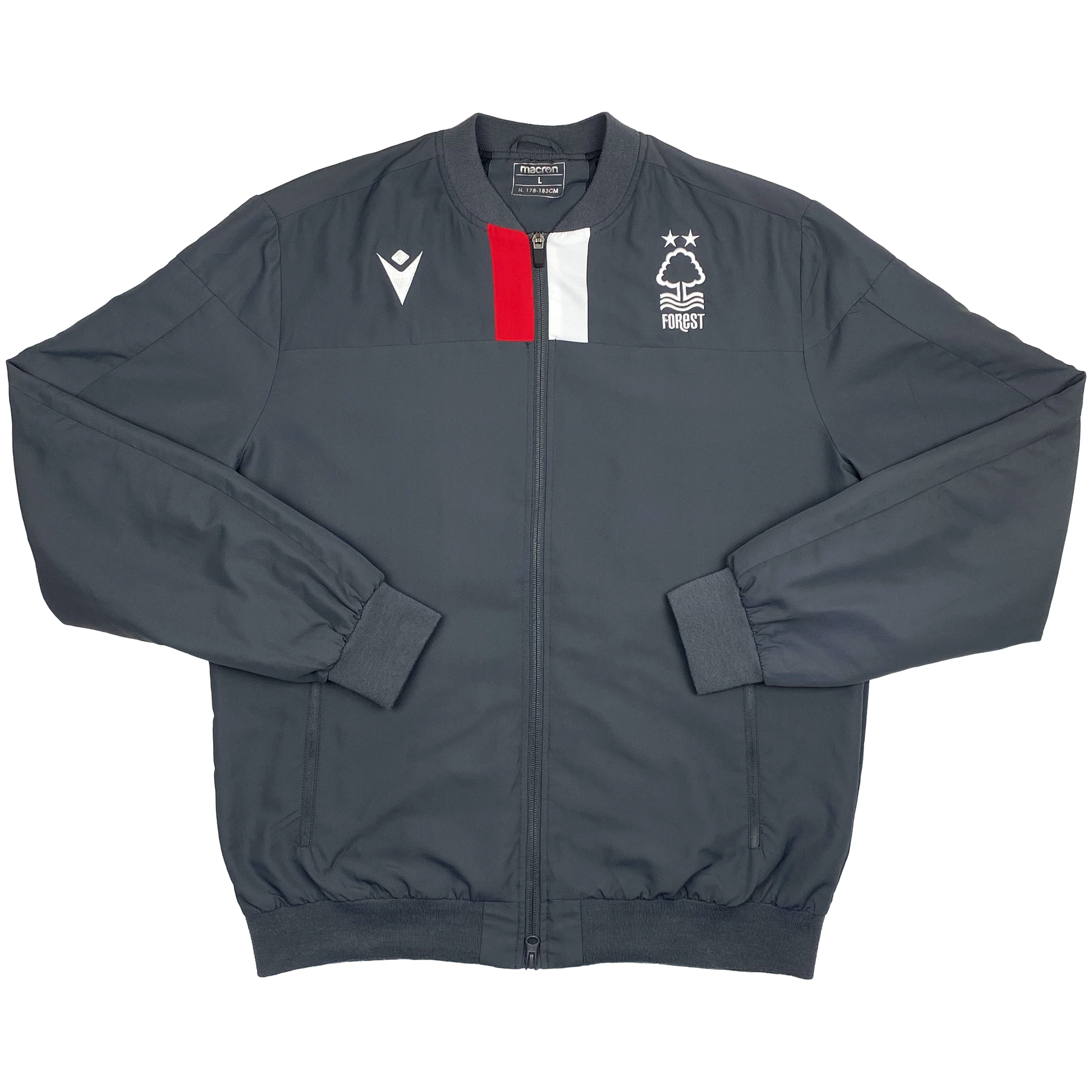 Nottingham Forest Full-Zip Drill Top (2019-20) | Large