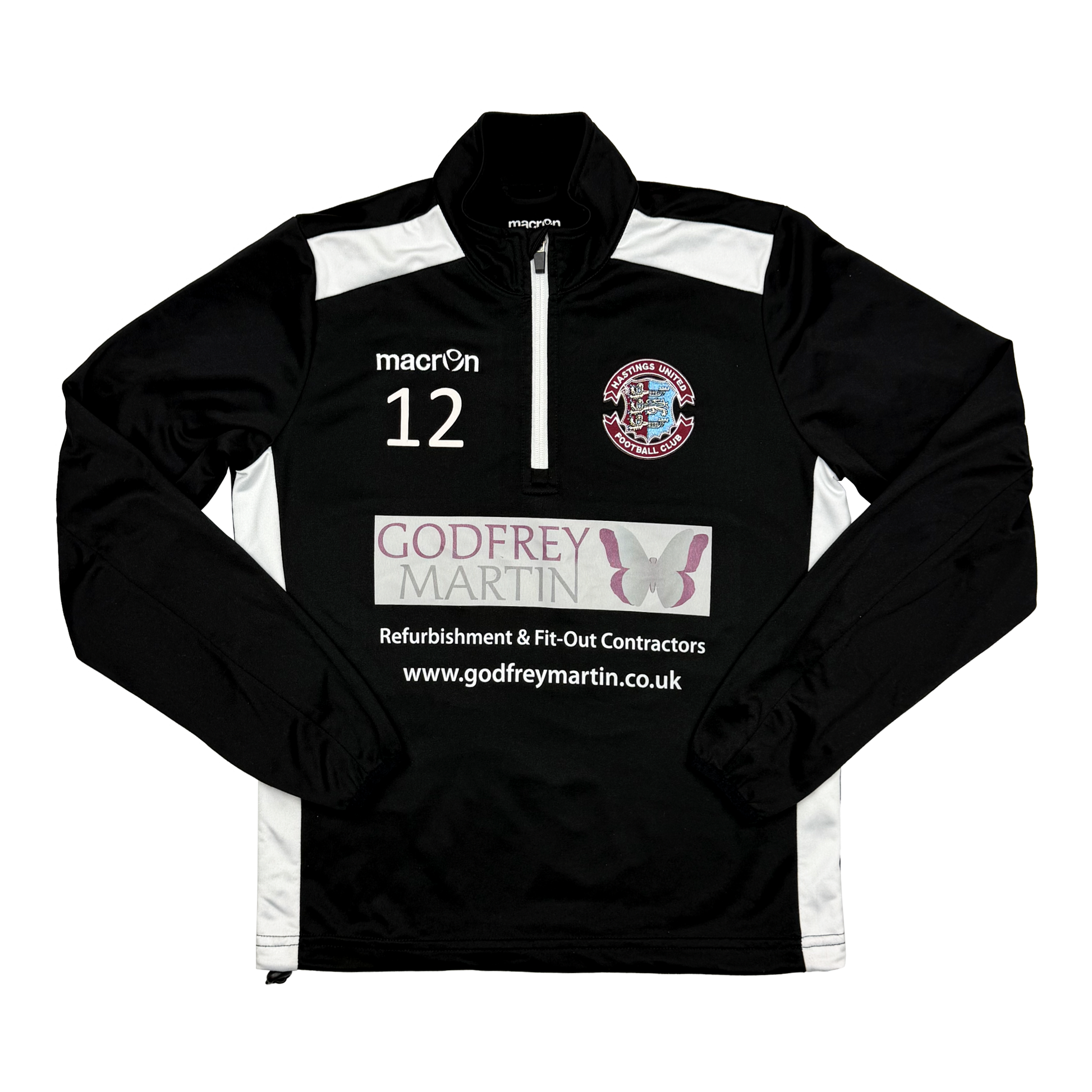 Hastings United Black Quarter-Zip Training Top | Extra Small