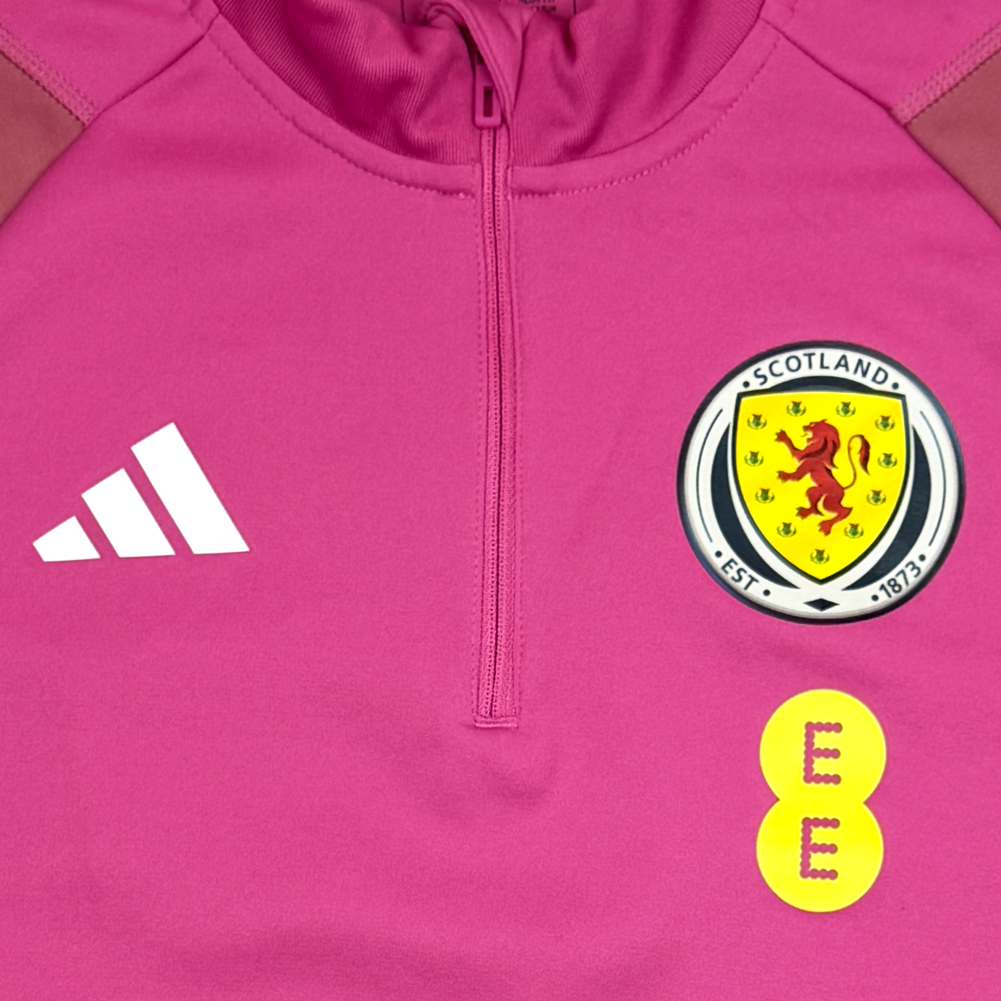 Scotland Pink Quarter-Zip Training Top (2023) | Small