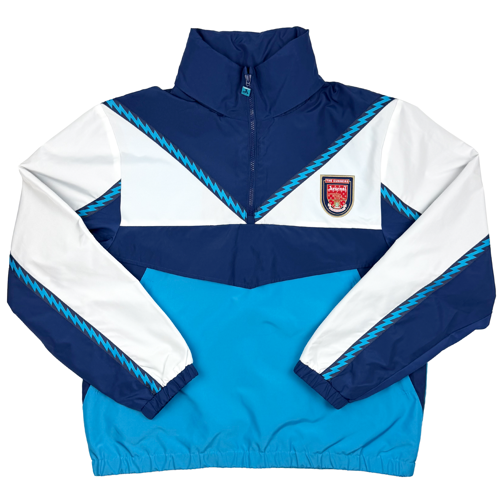 Arsenal Quarter-Zip Panel Jacket Blue | Medium