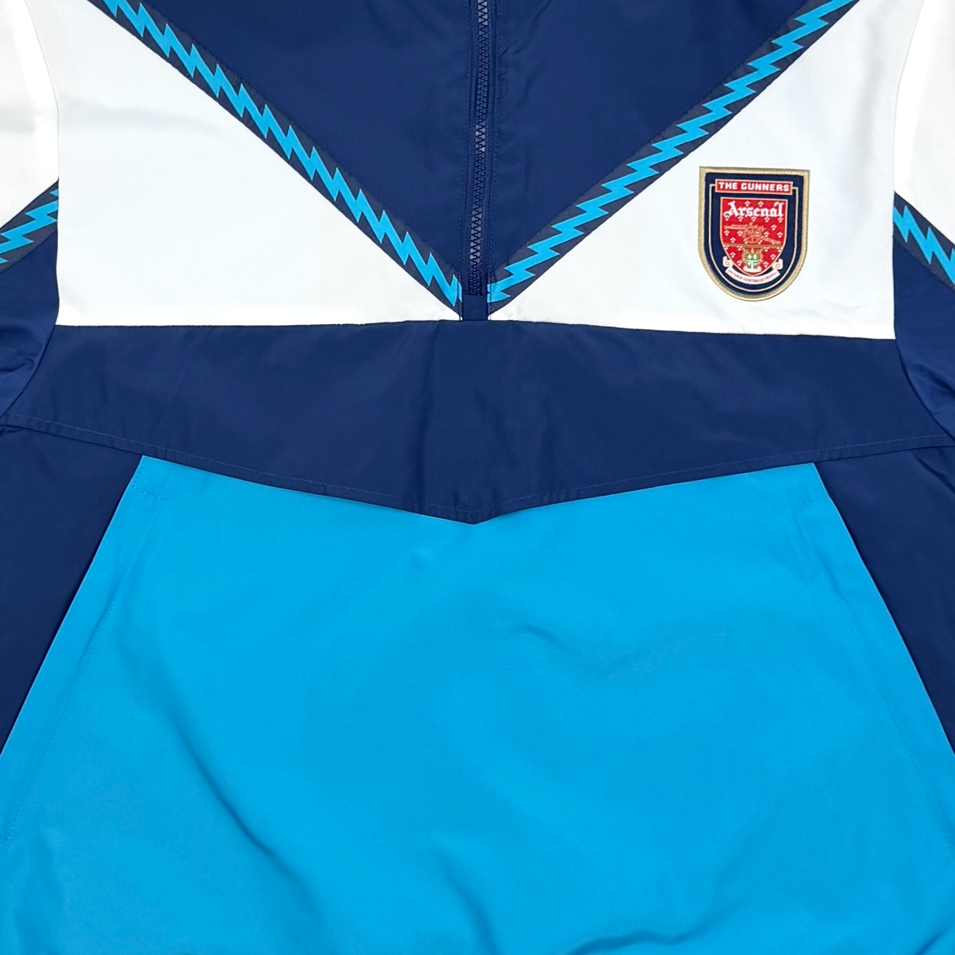 Arsenal Quarter-Zip Panel Jacket Blue | Medium