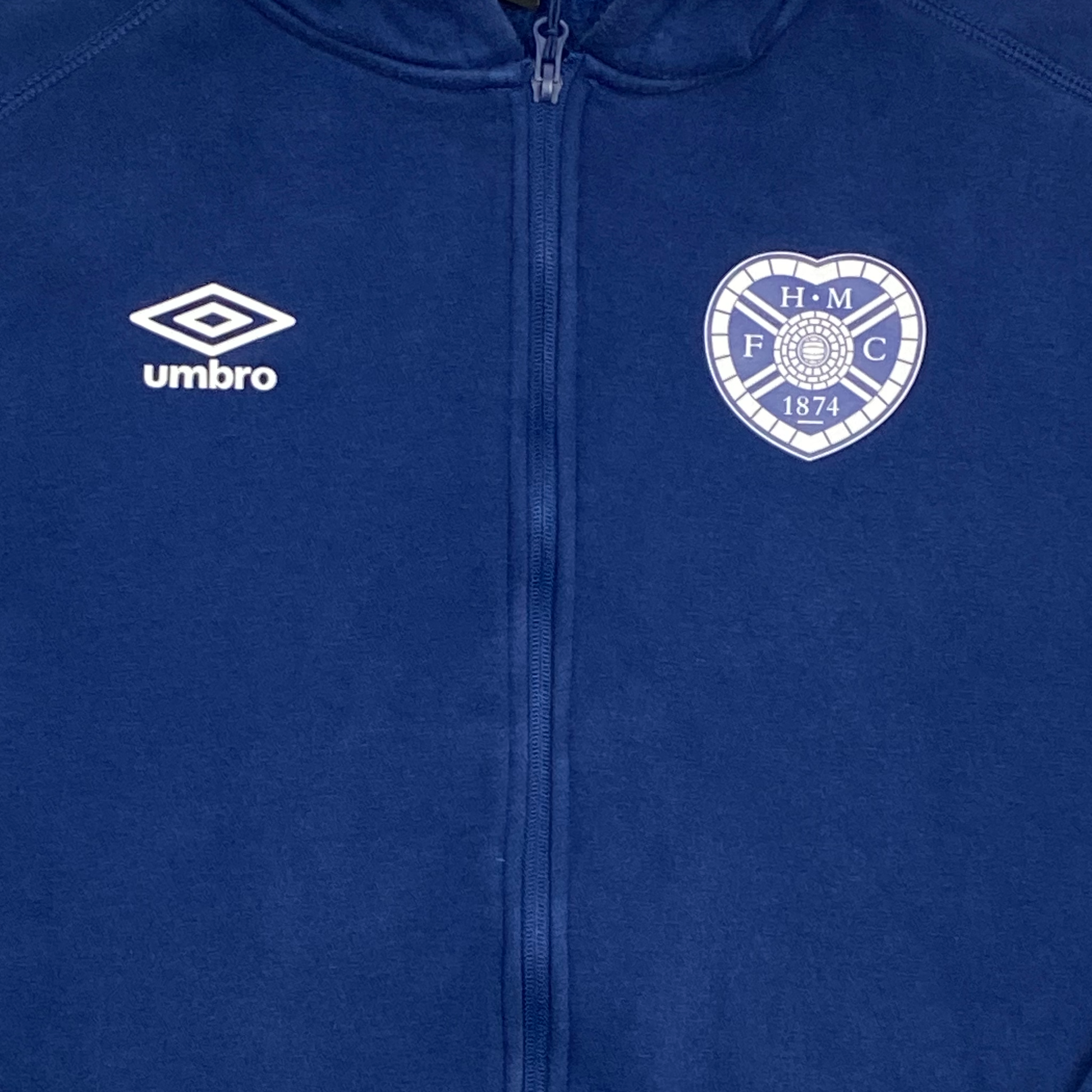 Heart of Midlothian Full-Zip Hoodie Navy | Medium