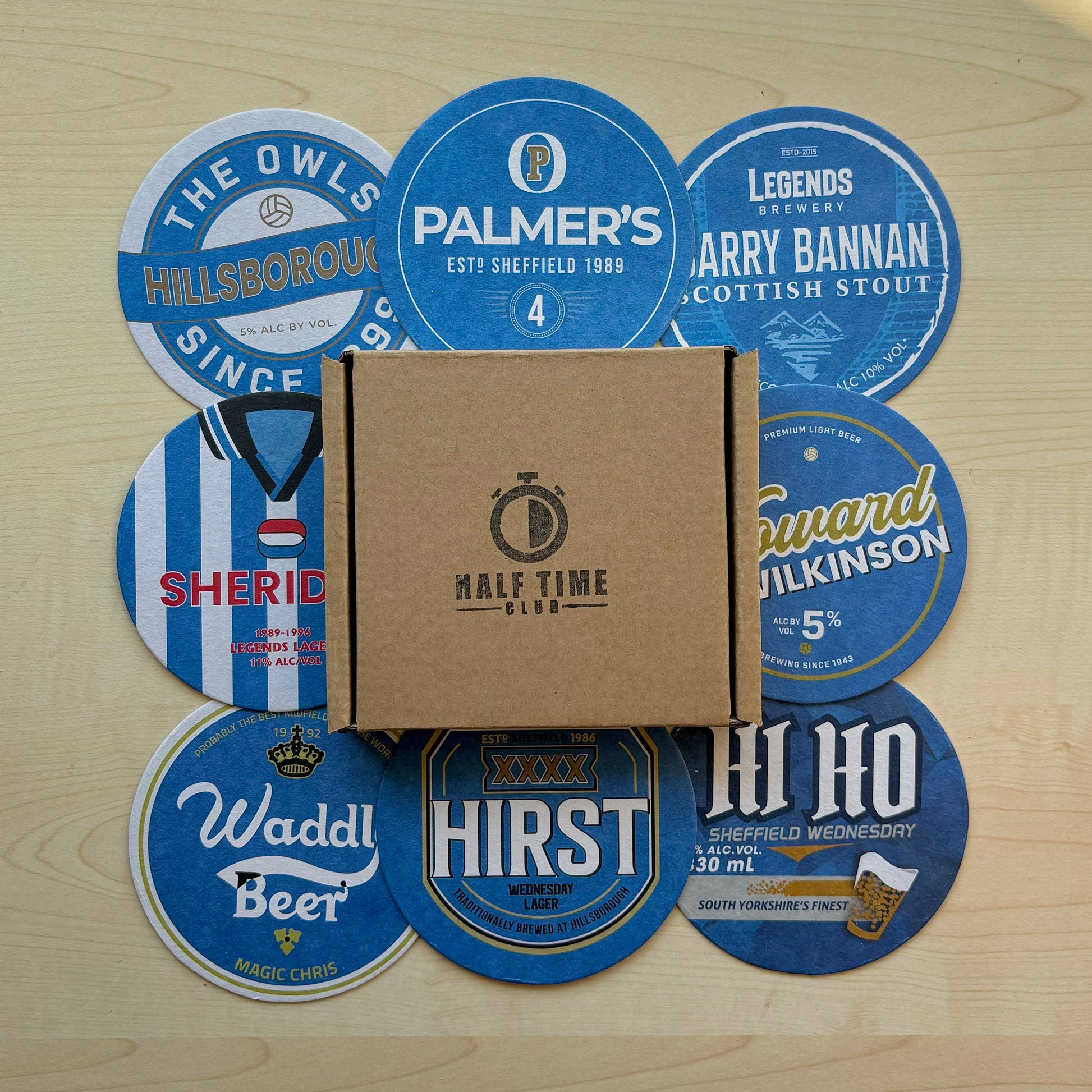 Sheffield Wednesday Beer Mats (8-Pack)