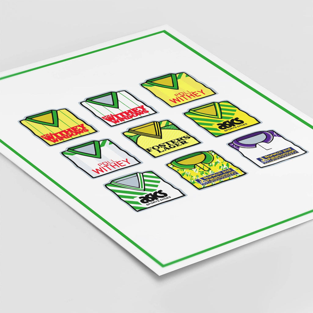 Norwich City Shirts Through the Years