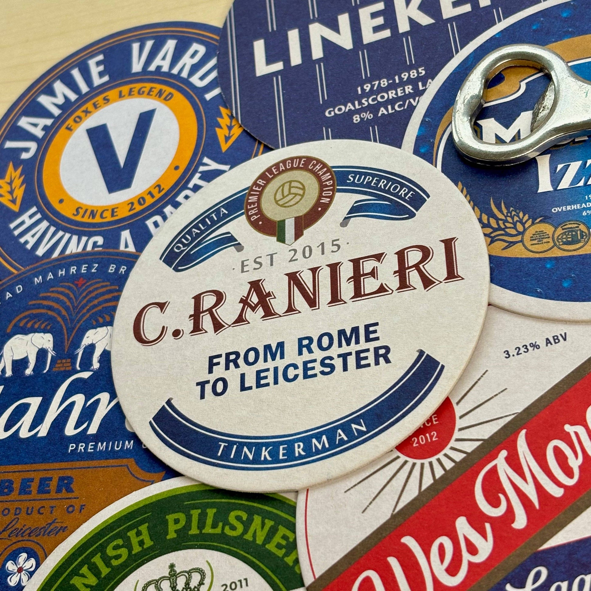 Leicester City Beer Mats (8-Pack)