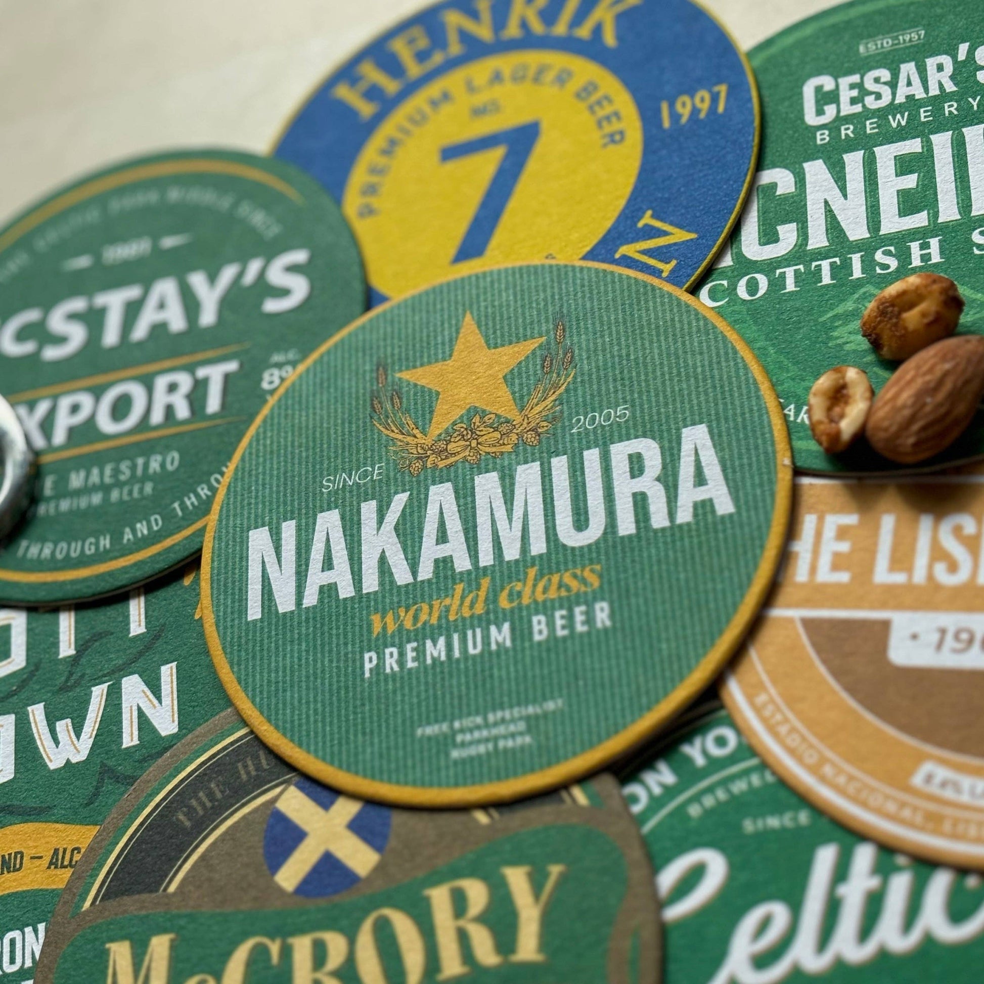 Celtic Beer Mats (8-Pack)