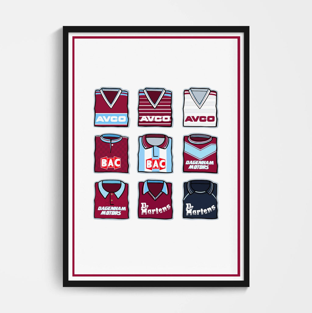 West Ham United Shirts Through the Years