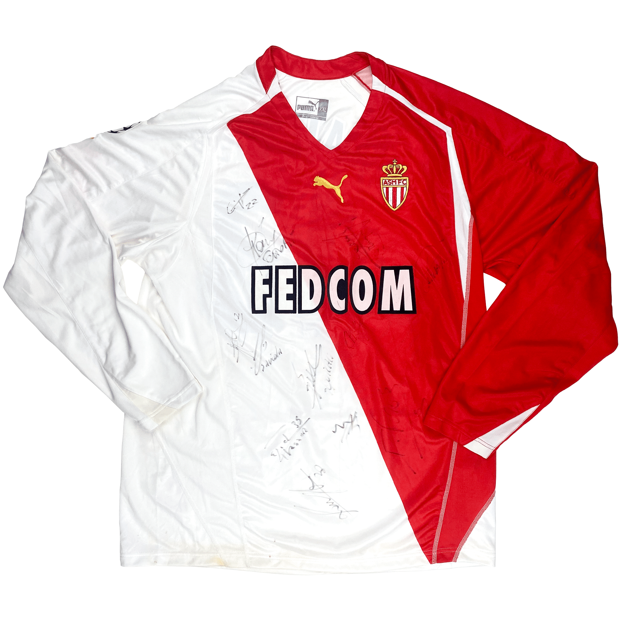 AS Monaco Home Shirt (2004-06) | Signed Monaco Memorabilia