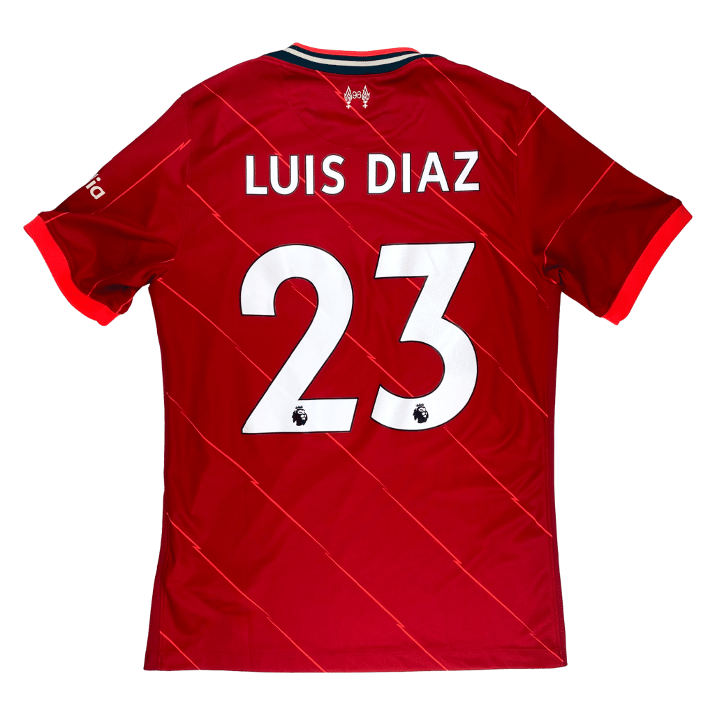 Liverpool Home Shirt (2021-22) Diaz 23 | Liverpool Football Shirts