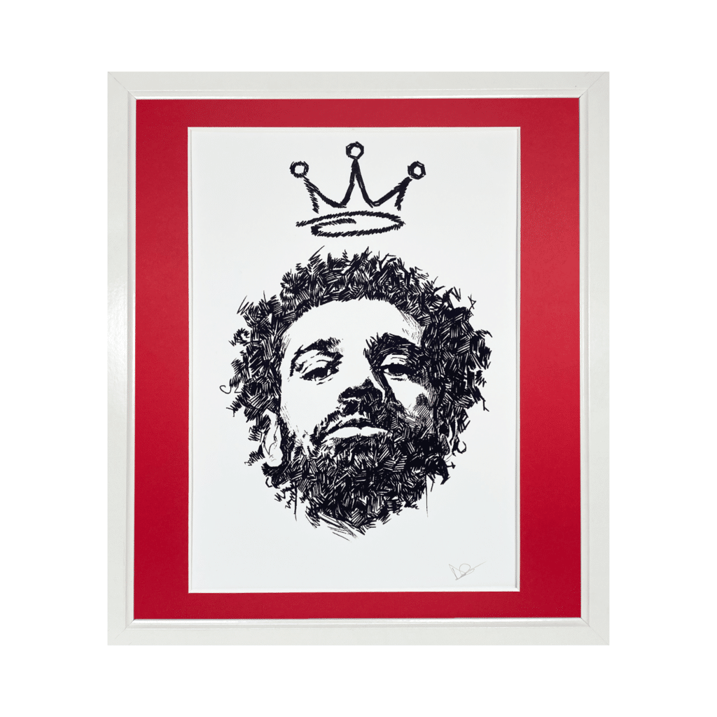 Mohamed Salah Illustrated Print | Gifts for Liverpool Fans