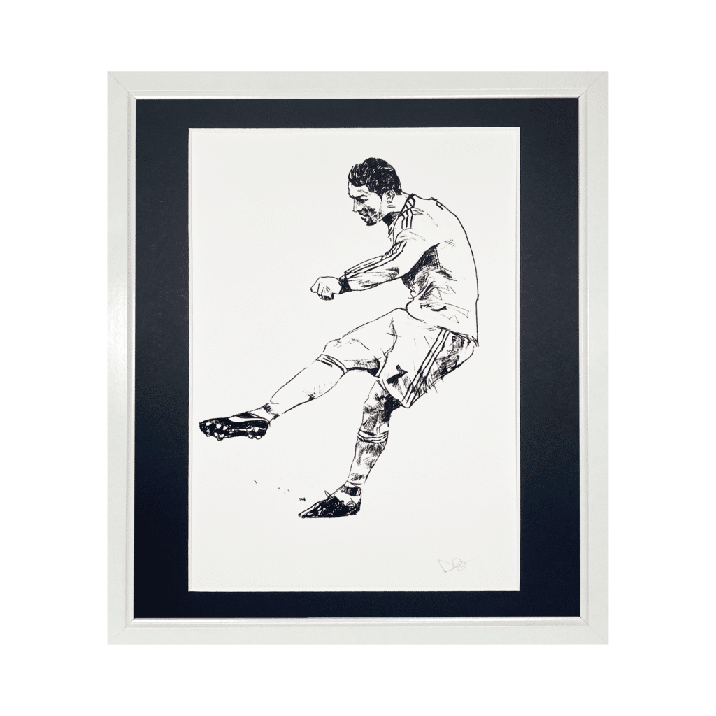 Cristiano Ronaldo Illustrated Print | Gifts for Football Fans