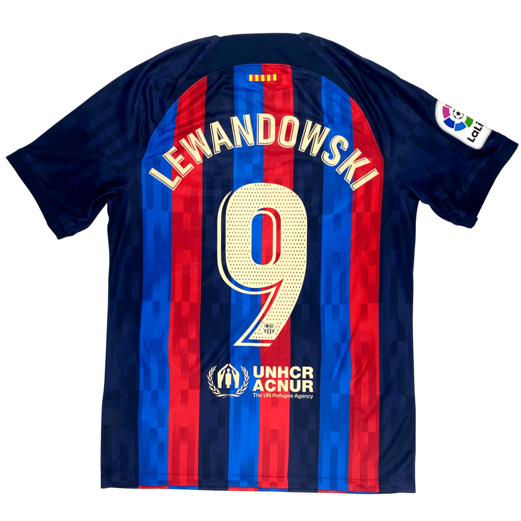 FC Barcelona Home Shirt (2022-23) - Lewandowski 9 | Barcelona Football