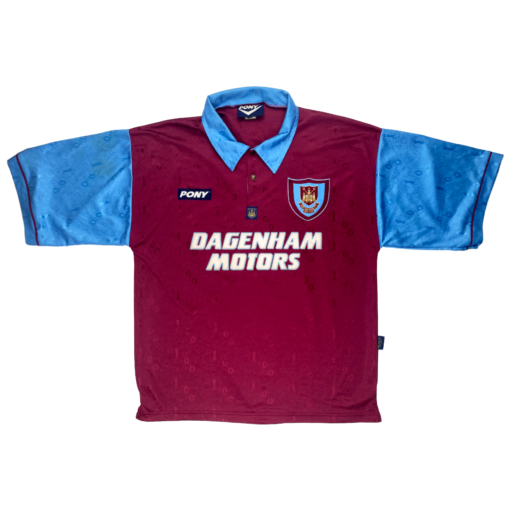 West Ham Home Shirt (1995-97) | Classic West Ham Football Shirt