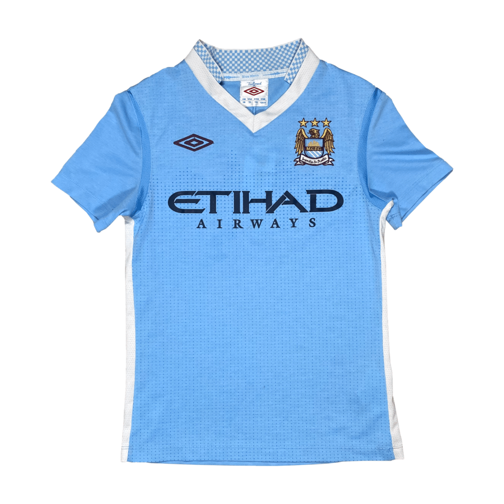 Manchester City Home Shirt (2011-12) | Football Shirts for Kids