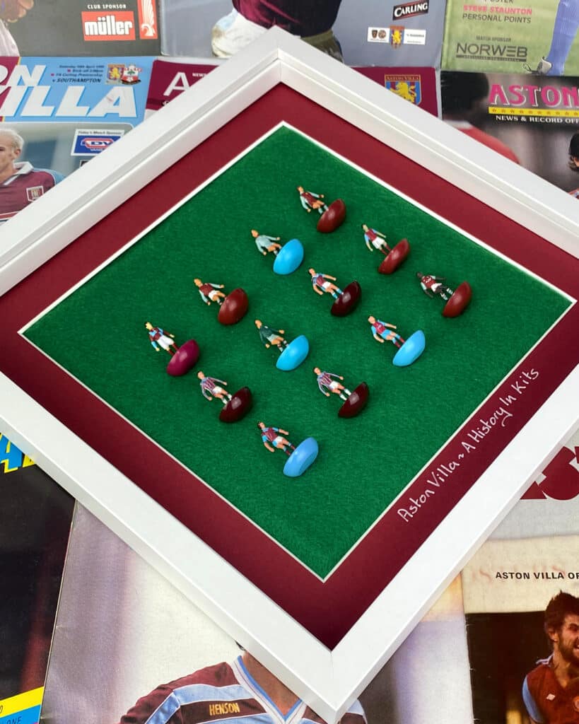 A History in Kits | Framed Subbuteo from Students of the Game