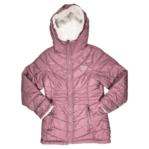 Pink Reebok Padded Jacket | Affordable Vintage Coats