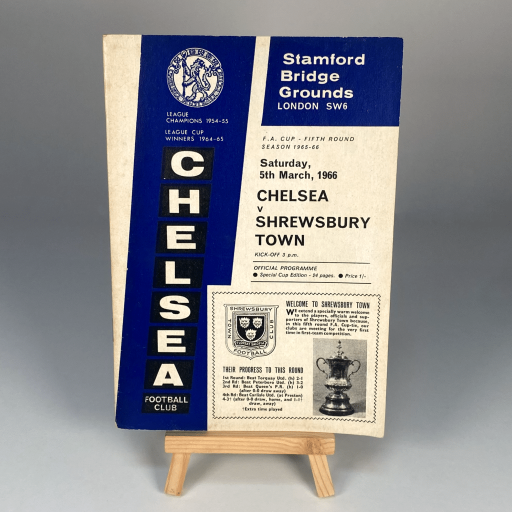 Chelsea vs Shrewsbury Town 1966 | Vintage Football Programmes