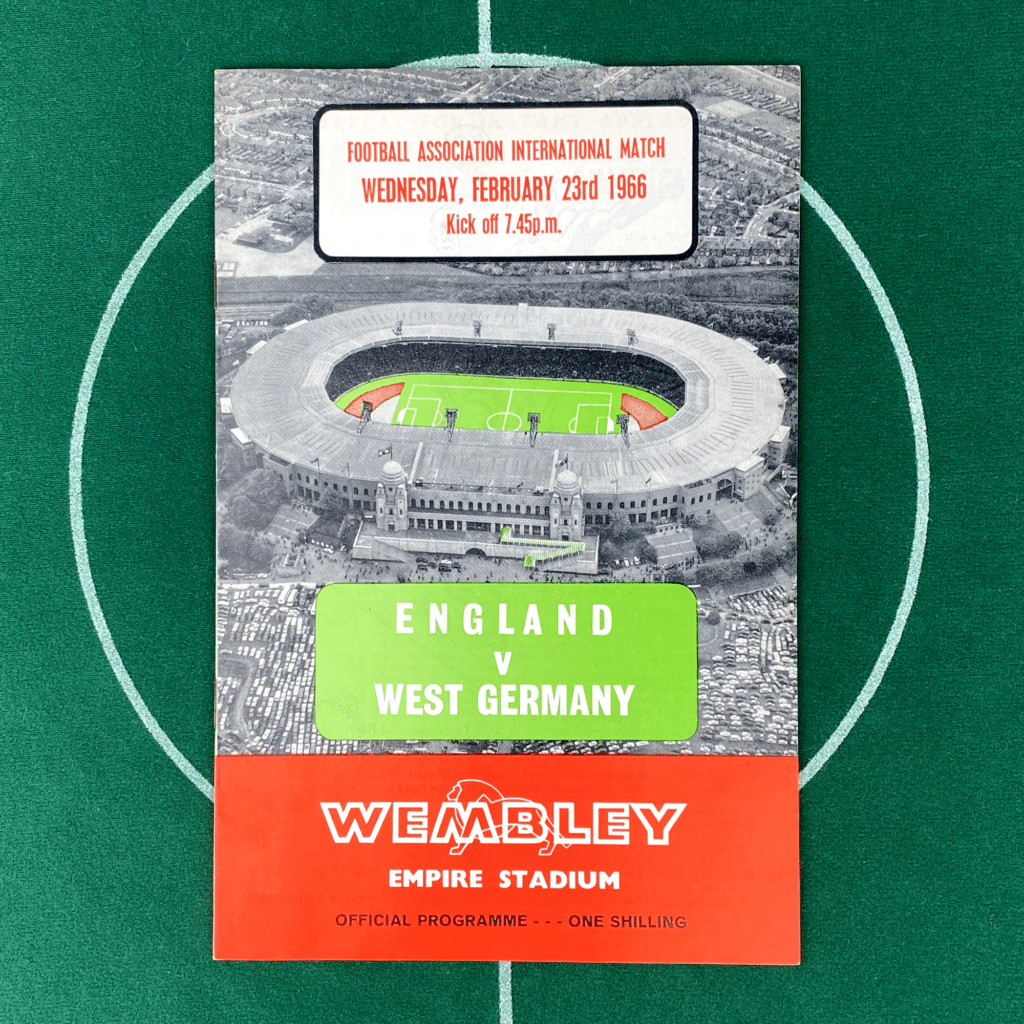 England vs Germany Programme 1966 | England Football Programmes