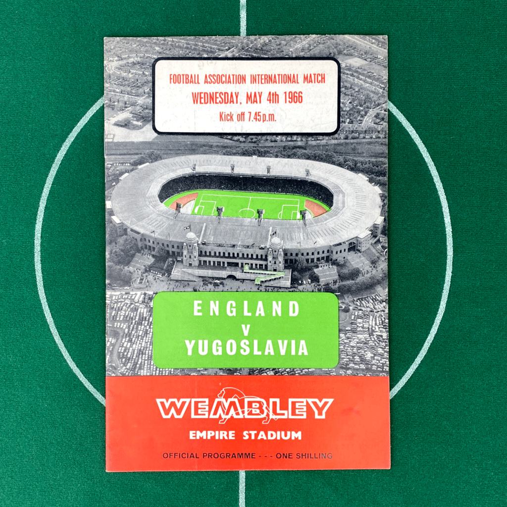 England vs Yugoslavia Programme 1966 | England Football Programmes