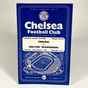 Chelsea vs Bolton Wanderers 1958 | Old Football Programmes