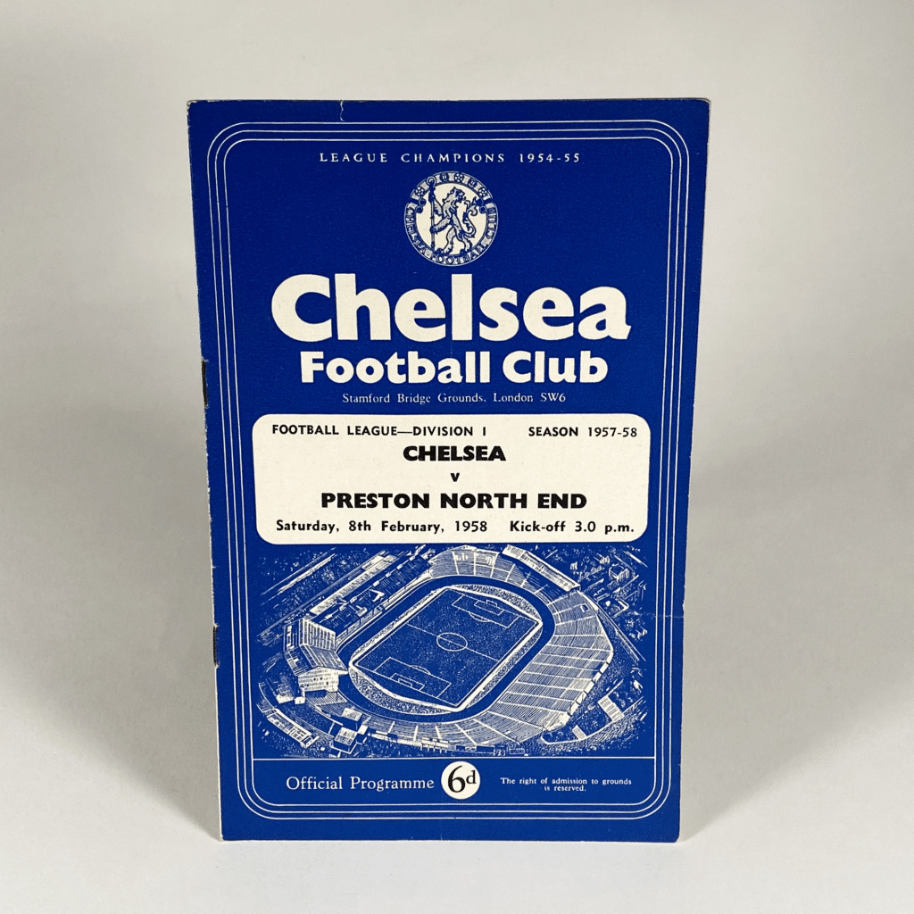 Chelsea vs Preston North End 1958 | Vintage Football Programmes