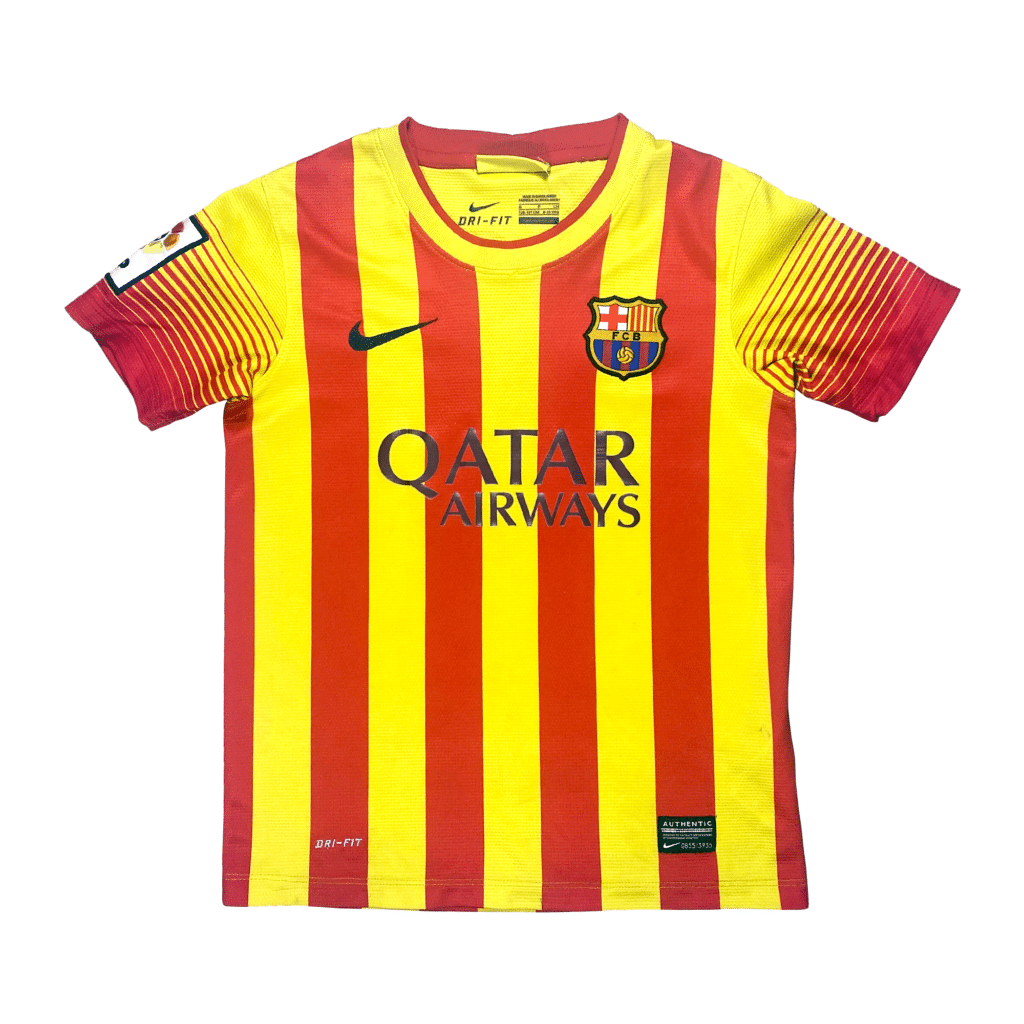 FC Barcelona Away Shirt (2013-14) | Football Shirts for Kids