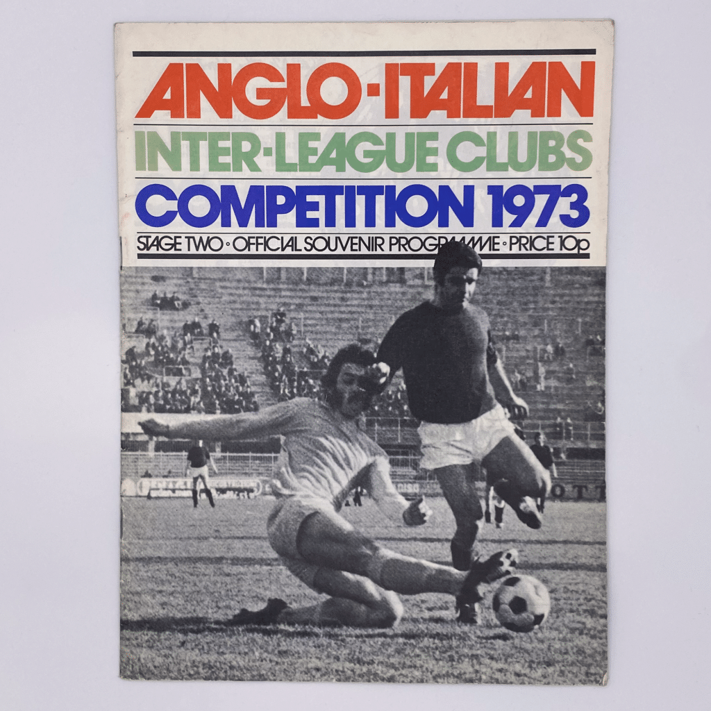 1973 Anglo-Italian Cup Tournament Programme | Football Programmes