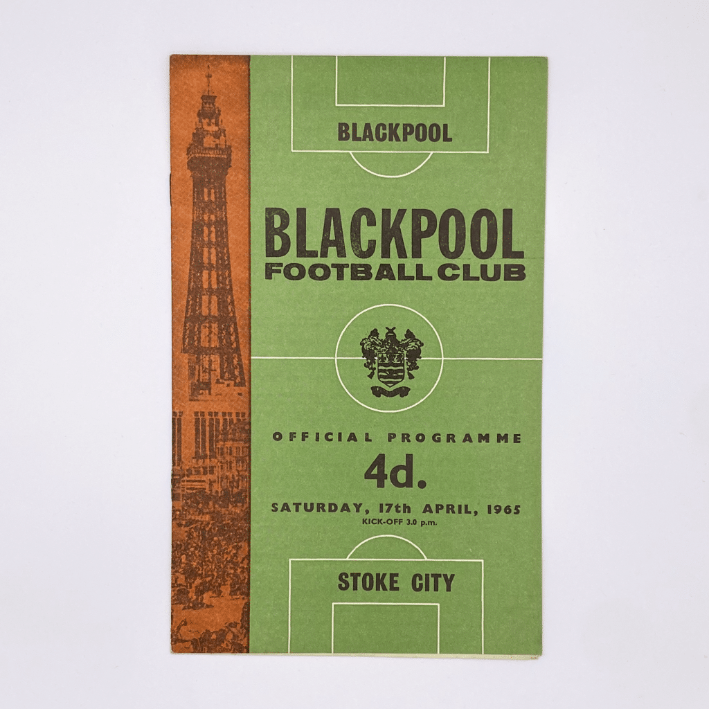 Blackpool vs Stoke City Programme 1965 | Football Programmes