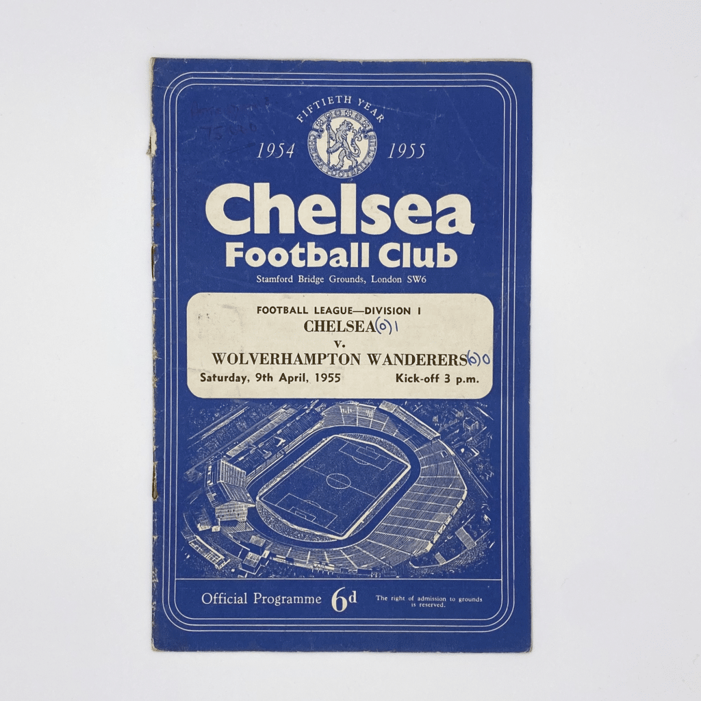 Chelsea vs Wolverhampton Wanderers 1955 | Football Programmes