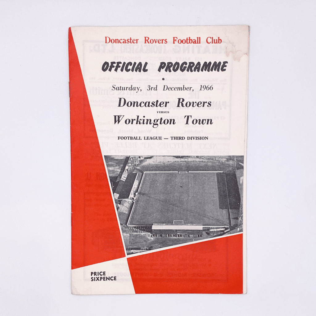 Doncaster Rovers vs Workington Town 1966 | Football Programmes