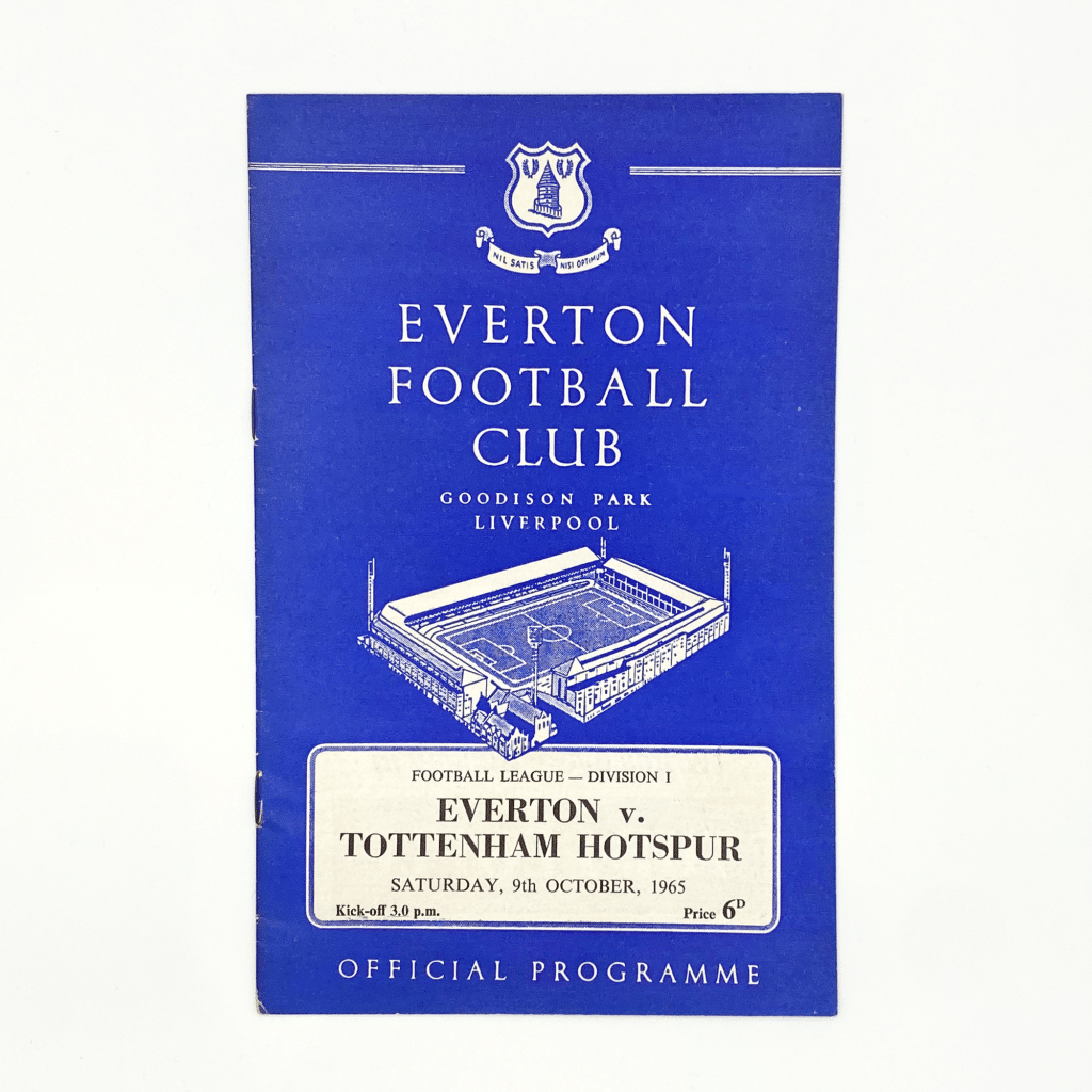 Everton vs Tottenham Hotspur Programme 1965 | Football Programmes