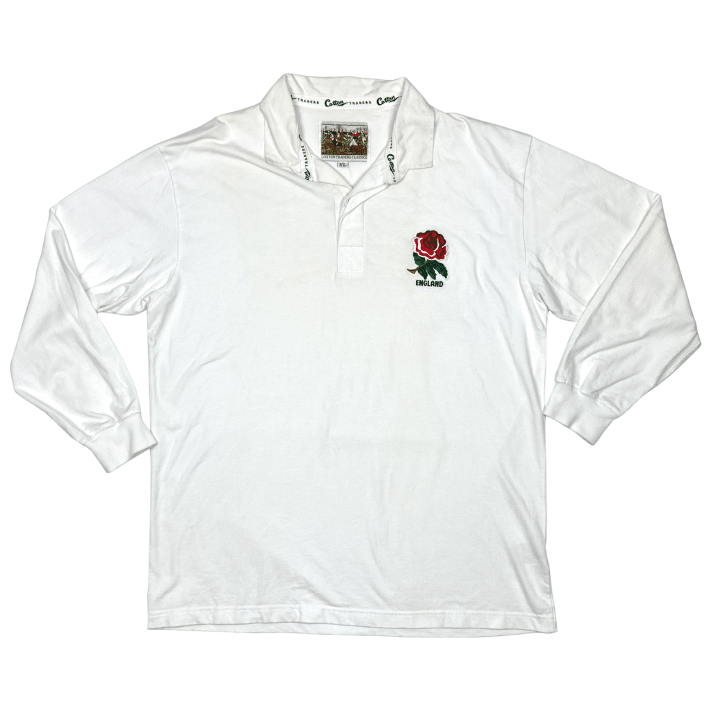 England Rugby Long Sleeve Polo | Vintage Rugby Shirts