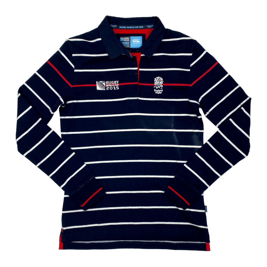 England Navy Long Sleeve Polo Shirt | Women's Rugby Shirts