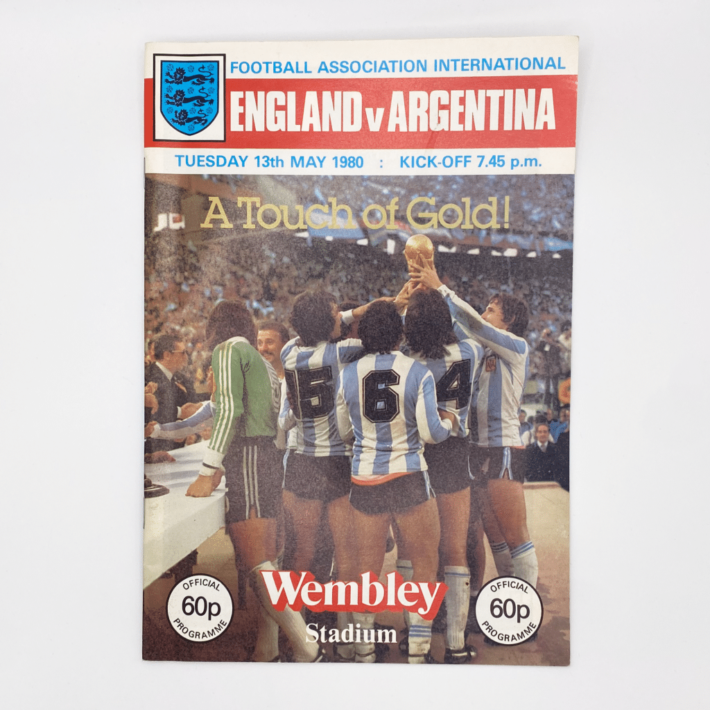 England vs Argentina 1980 | England Football Programmes