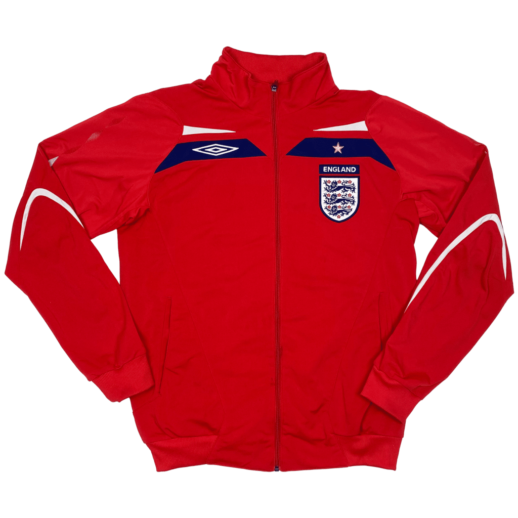 Red England Training Jacket (2007) | Vintage England Training Gear