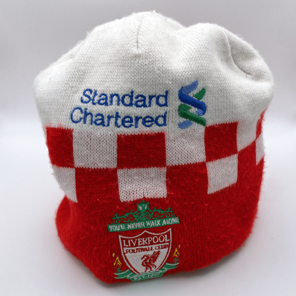 Red and White Liverpool Beanie | Vintage Football Hats